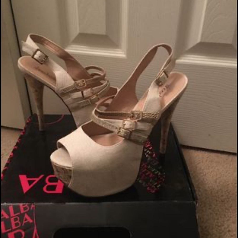 Open toe heels